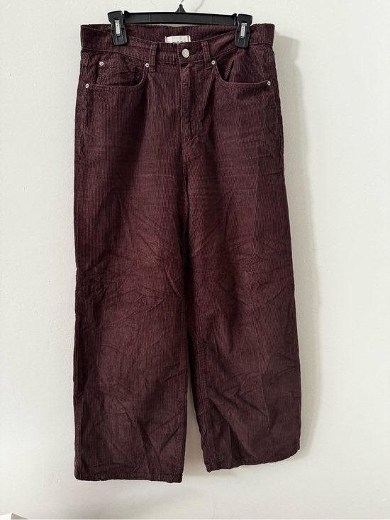 BDG Pants - BDG Wide-Leg Corduroy Pants in Burgundy